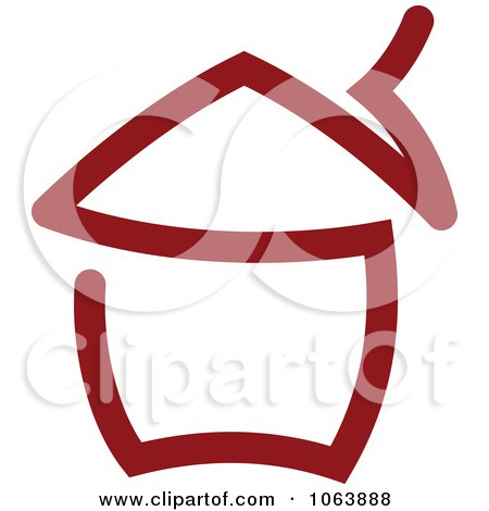 Clipart Maroon House 1 - Royalty Free Vector Illustration by Vector Tradition SM