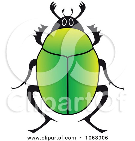 Clipart Green Beetle - Royalty Free Vector Illustration by Vector Tradition SM