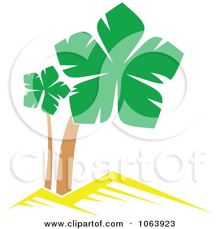Clipart Palm Tree Logo 4 - Royalty Free Vector Illustration by Vector Tradition SM