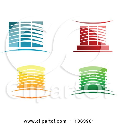 Clipart Skyscrapers Digital Collage 5 - Royalty Free Vector Illustration by Vector Tradition SM