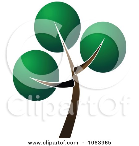 Clipart Tree Logo 4 - Royalty Free Vector Illustration by Vector Tradition SM