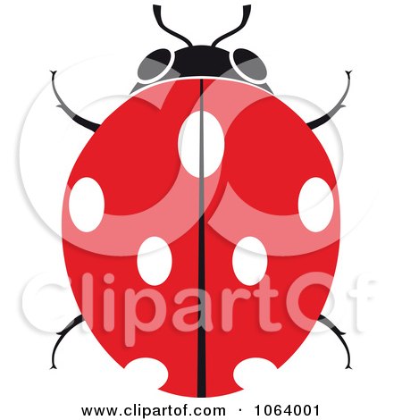 Clipart White Spotted Ladybug - Royalty Free Vector Illustration by Vector Tradition SM