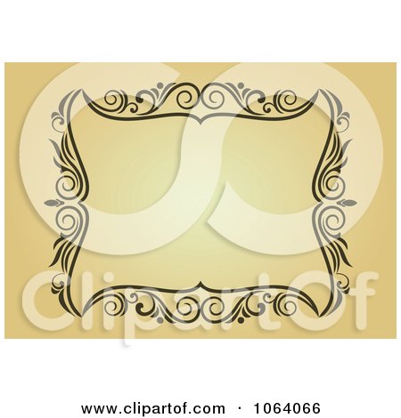 Clipart Ornate Vintage Frame 14 - Royalty Free Vector Clip Art Illustration by Vector Tradition SM