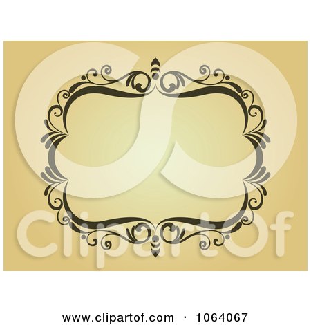 Clipart Ornate Vintage Frame 4 - Royalty Free Vector Clip Art Illustration by Vector Tradition SM