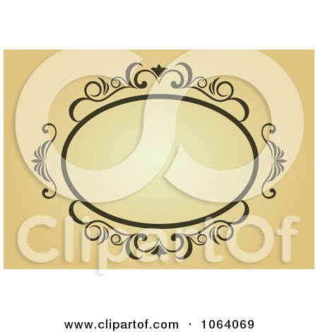 Clipart Ornate Vintage Frame 8 - Royalty Free Vector Clip Art Illustration by Vector Tradition SM