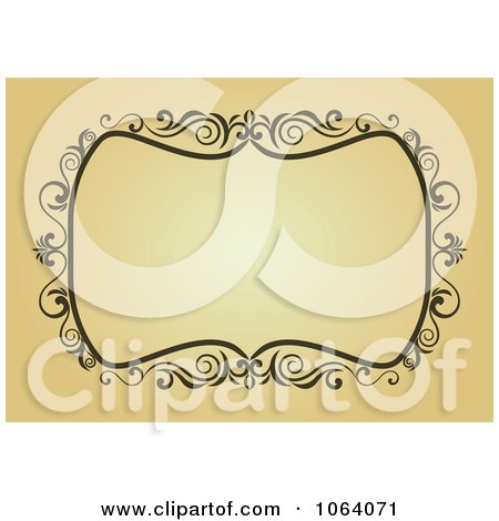 Clipart Ornate Vintage Frame 13 - Royalty Free Vector Clip Art Illustration by Vector Tradition SM