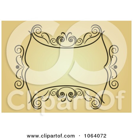 Clipart Ornate Vintage Frame 15 - Royalty Free Vector Clip Art Illustration by Vector Tradition SM