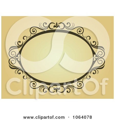 Clipart Ornate Vintage Frame 19 - Royalty Free Vector Clip Art Illustration by Vector Tradition SM