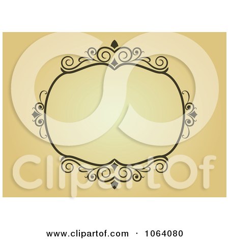 Clipart Ornate Vintage Frame 21 - Royalty Free Vector Clip Art Illustration by Vector Tradition SM