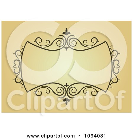 Clipart Ornate Vintage Frame 18 - Royalty Free Vector Clip Art Illustration by Vector Tradition SM