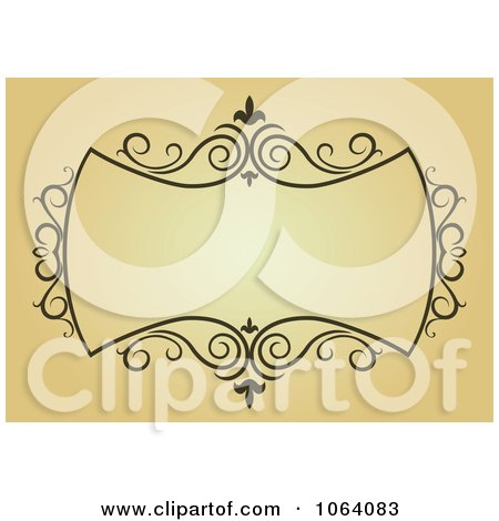 Clipart Ornate Vintage Frame 20 - Royalty Free Vector Clip Art Illustration by Vector Tradition SM