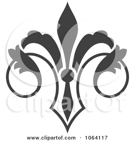 Clipart Gray Flourish Design Element 16 - Royalty Free Vector Illustration by Vector Tradition SM