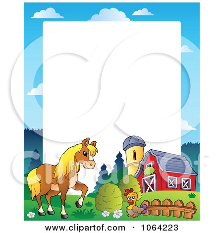 Clipart Barnyard Animal Frame 3 - Royalty Free Vector Illustration by visekart