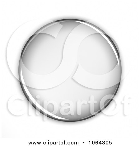 Clipart 3d Blank Button - Royalty Free CGI Illustration by stockillustrations