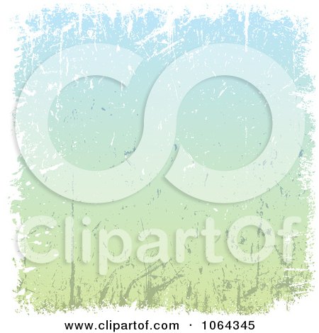Clipart Grungy Blue And Green Pastel Background - Royalty Free Vector Illustration by KJ Pargeter