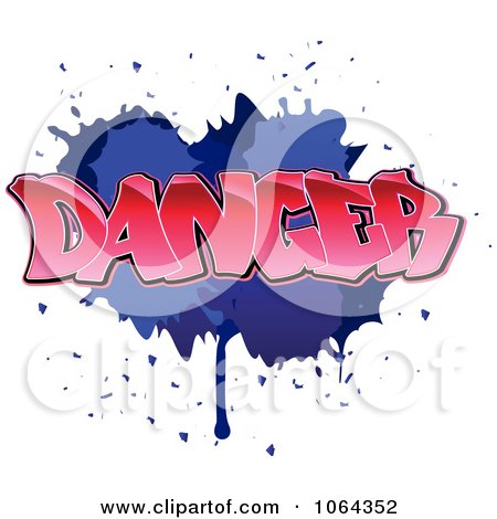 Clipart Comic Splatter With Dancer Text - Royalty Free Vector Illustration by Vector Tradition SM