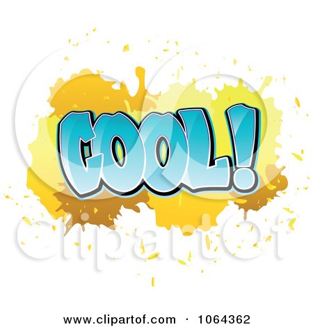 Clipart Comic Splatter With Cool Text - Royalty Free Vector Illustration by Vector Tradition SM