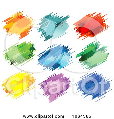 Clipart Colorful Splatters Digital Collage 4 - Royalty Free Vector Illustration by Vector Tradition SM