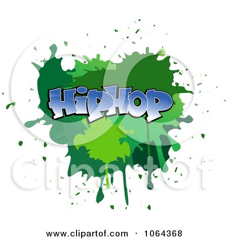 Clipart Comic Splatter With Hip Hop Text - Royalty Free Vector Illustration by Vector Tradition SM