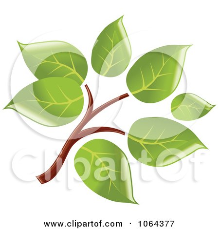 Clipart Leafy Branch Icon 2 - Royalty Free Vector Illustration by Vector Tradition SM