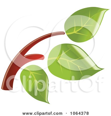 Clipart Leafy Branch Icon 3 - Royalty Free Vector Illustration by Vector Tradition SM