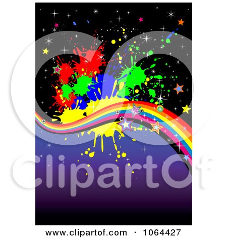 Clipart Rainbow Grunge Background - Royalty Free Vector Illustration by Vector Tradition SM