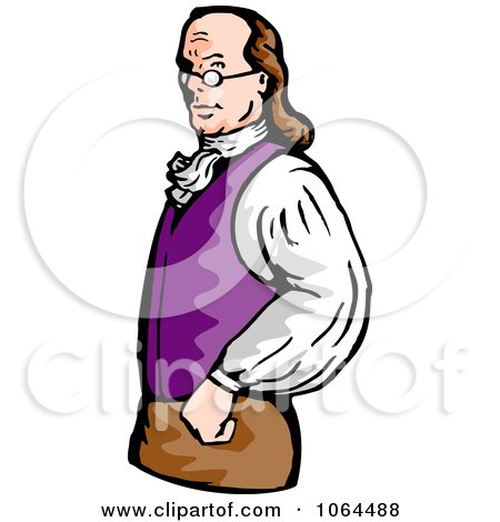 Clipart Benjamin Franklin - Royalty Free Vector Illustration by patrimonio