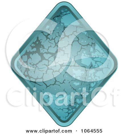 Clipart Blue Stone Rhombus Diamond - Royalty Free Vector Illustration by Andrei Marincas