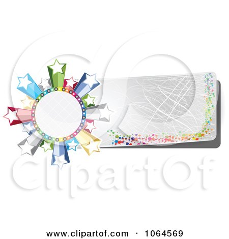 Clipart Starburst Banner - Royalty Free Vector Illustration by Andrei Marincas