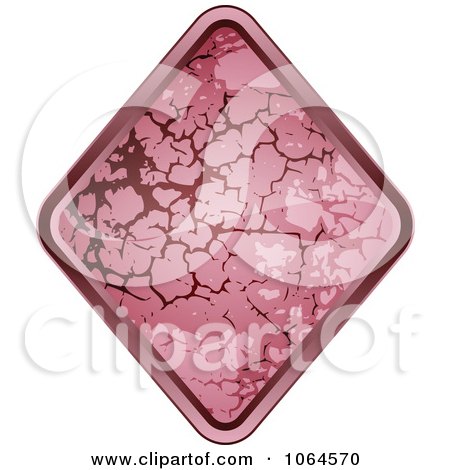 Clipart Pink Stone Rhombus Diamond - Royalty Free Vector Illustration by Andrei Marincas