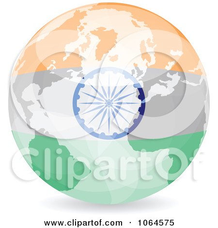 Clipart 3d Indian Ball - Royalty Free Vector Illustration by Andrei Marincas