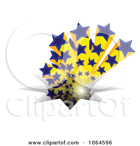 Clipart Burst Of European Stars - Royalty Free Vector Illustration by Andrei Marincas