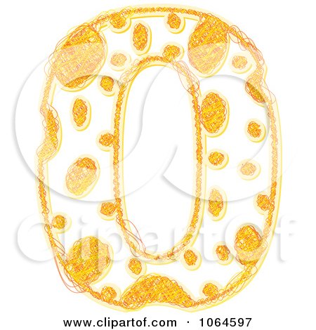 Clipart Scribbled Cheese Zero - Royalty Free Vector Illustration by Andrei Marincas