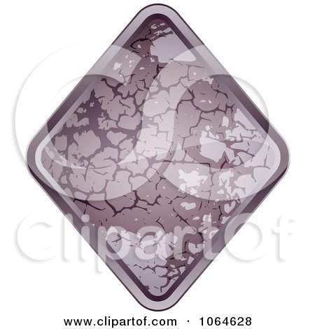 Clipart Purple Stone Rhombus Diamond - Royalty Free Vector Illustration by Andrei Marincas