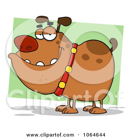 Clipart Bulldog - Royalty Free Vector Illustration by Hit Toon