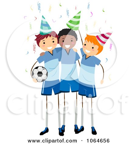 Clipart Soccer Party - Royalty Free Vector Illustration by BNP Design Studio