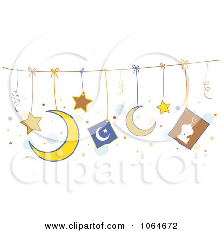 Clipart Hanging Islam Symbols - Royalty Free Vector Illustration by BNP Design Studio