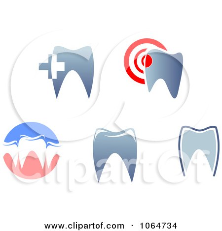 Clipart Dental Logos - Royalty Free Vector Illustration by Vector Tradition SM