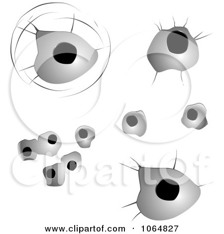 Clipart Bullet Holes 2 - Royalty Free Vector Illustration by Vector Tradition SM