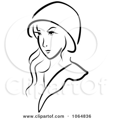 Clipart Sketched Woman 7 - Royalty Free Vector Illustration by Vector Tradition SM