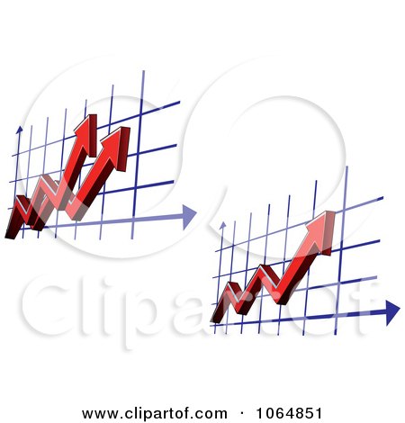 Clipart Increase Charts - Royalty Free Vector Illustration by Vector Tradition SM
