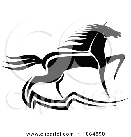 Clipart Prancing Horse 2 - Royalty Free Vector Illustration by Vector Tradition SM