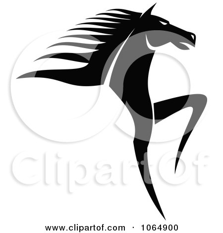 Clipart Prancing Horse 1 - Royalty Free Vector Illustration by Vector Tradition SM