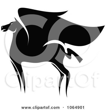 Clipart Winged Pegasus Horse - Royalty Free Vector Illustration by Vector Tradition SM