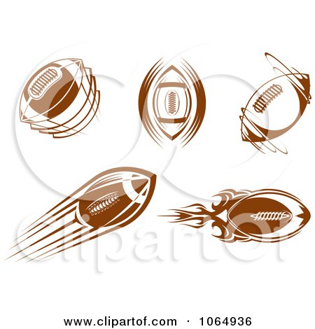 Clipart American Football Icons 1 - Royalty Free Vector Illustration by Vector Tradition SM
