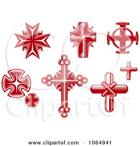 Clipart Red Crosses 1 - Royalty Free Vector Illustration by Vector Tradition SM