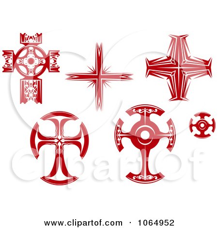 Clipart Red Crosses 2 - Royalty Free Vector Illustration by Vector Tradition SM