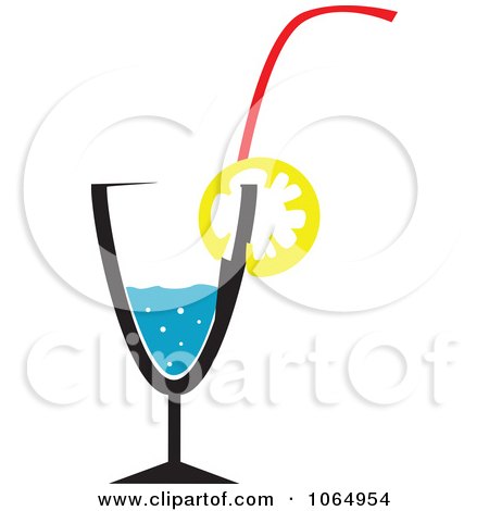 Clipart Sparkling Water And Lemon - Royalty Free Vector Illustration by Vector Tradition SM