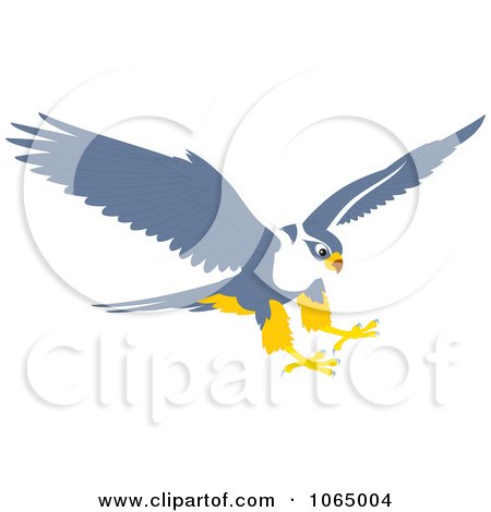 Clipart Hawk Reaching For Prey - Royalty Free Vector Illustration by Alex Bannykh