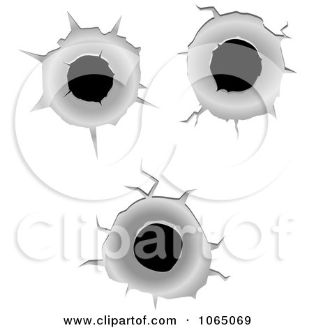 Clipart Bullet Holes 1 - Royalty Free Vector Illustration by Vector Tradition SM